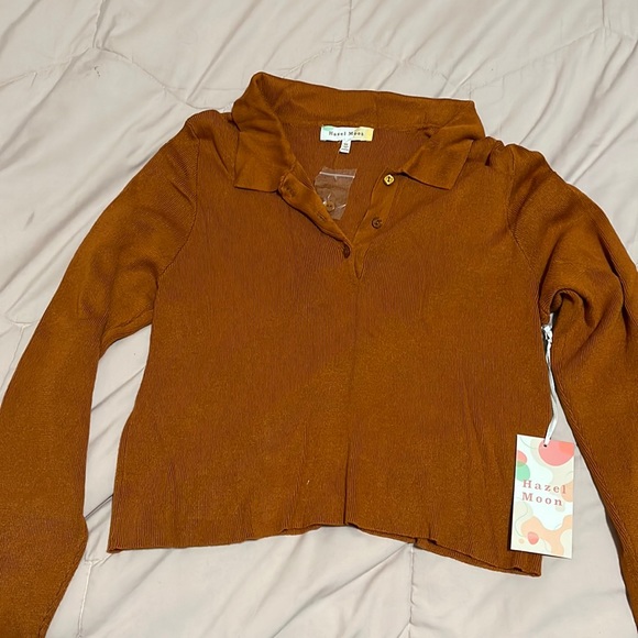 Cropped long sleeve winter shirt - Picture 1 of 3